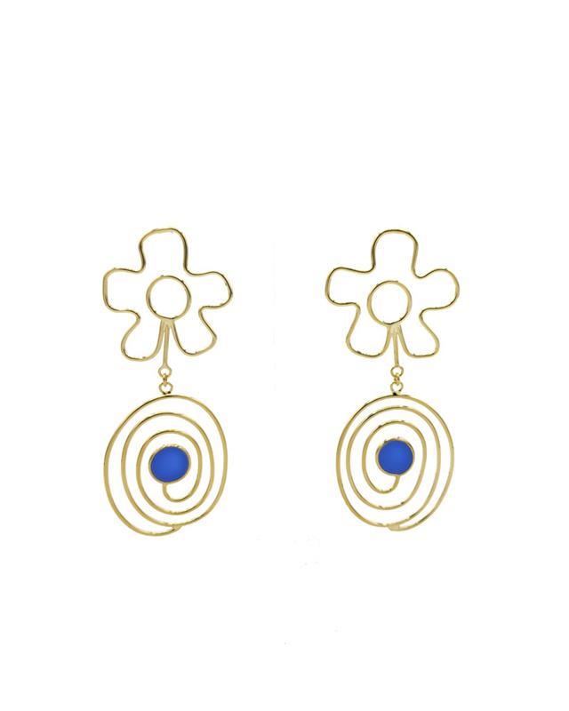Studio Sophia Sophia: Flower Swirl Earrings