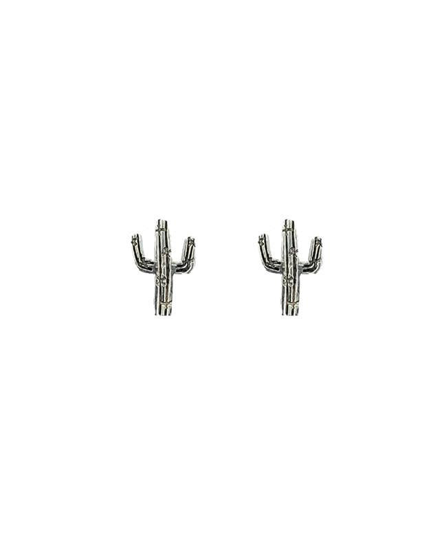 Sterling Silver Cactus Navajo Earrings