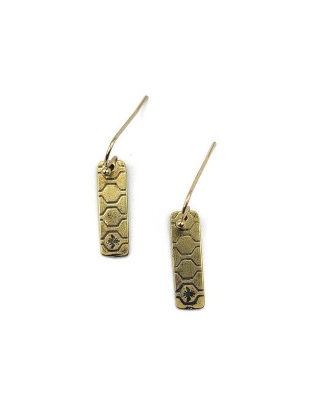 Pattie Parkhurst: Queen Bee Goldplated Earring
