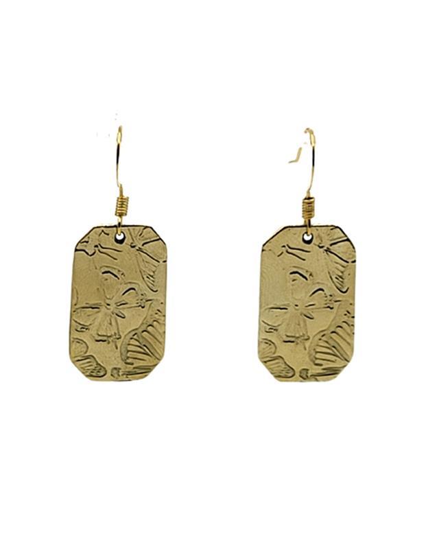 Pattie Parkhurst: Butterfly Ballet Gold Plated Earring