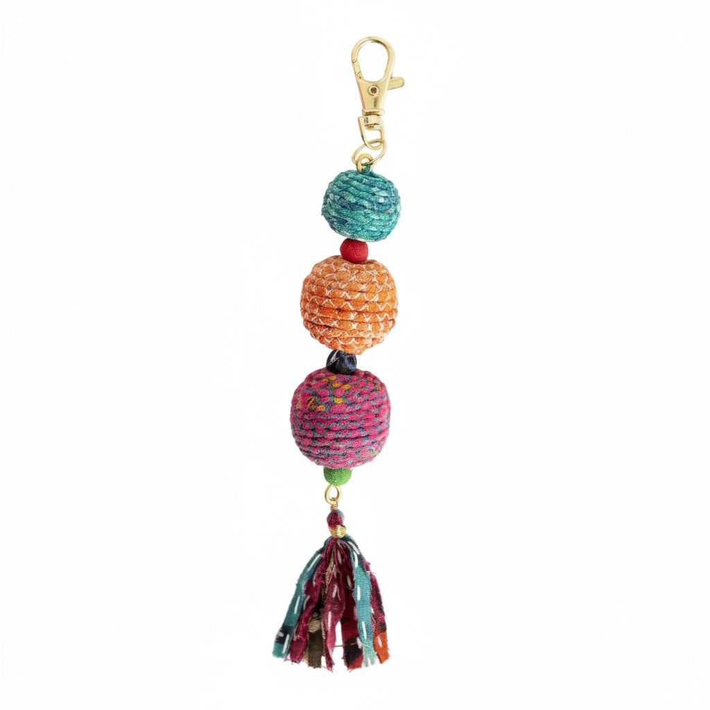 Threaded Kantha Graduated Bag Clip