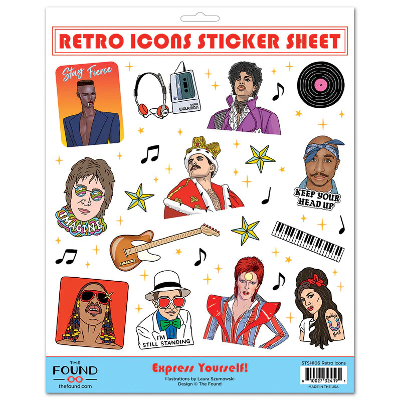 Retro Music Sticker Sheet