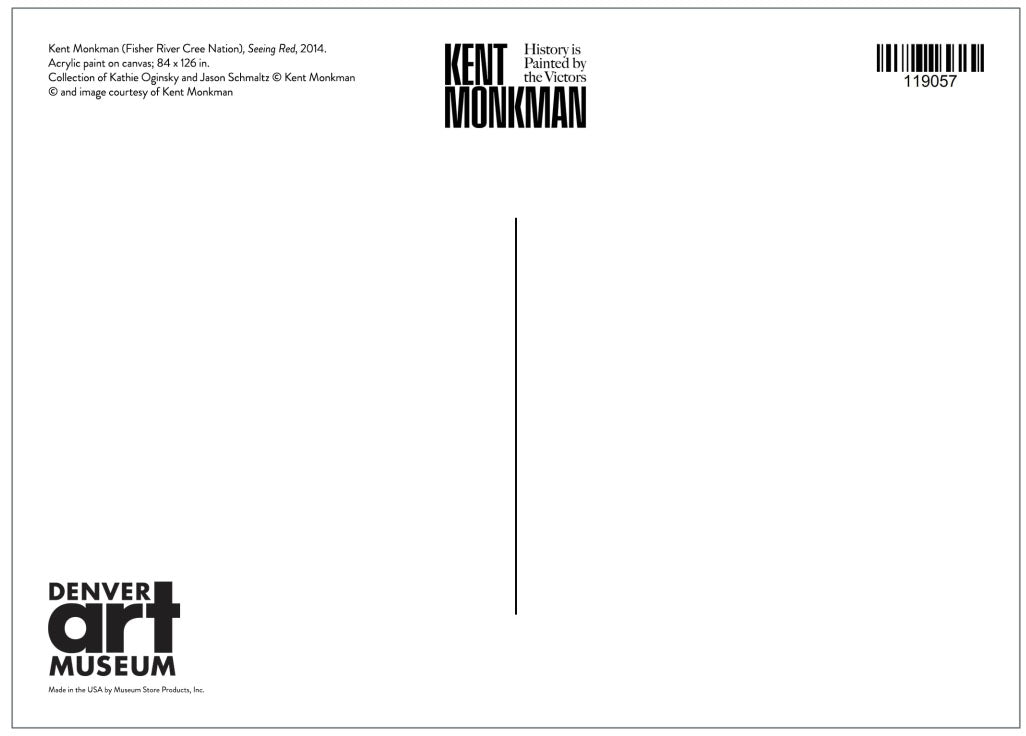 Seeing Red, Kent Monkman Postcard