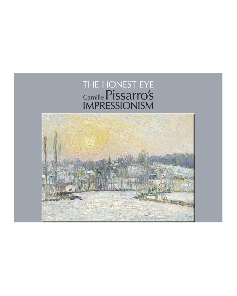 Camille Pissarro: View of Bazincourt, Snow Effect Carded Magnet