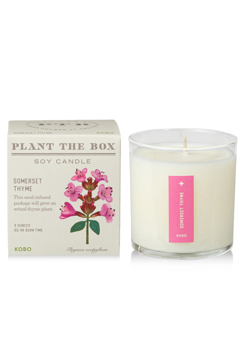 Somerset Thyme Candle with Plantable box