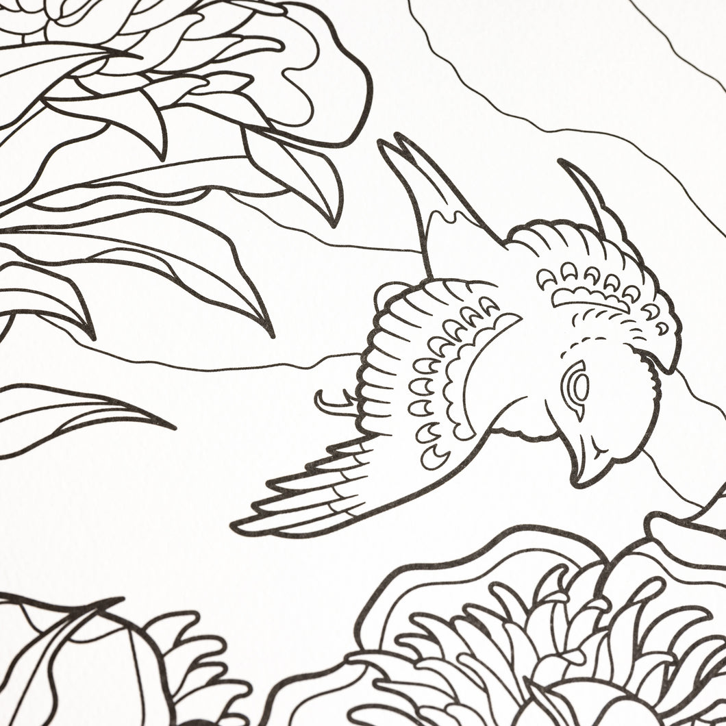 Hokusai Coloring Book