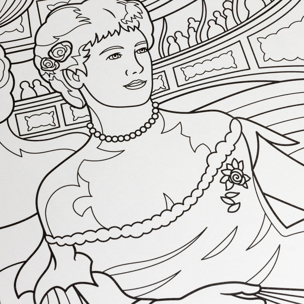 Women in Art Coloring Book