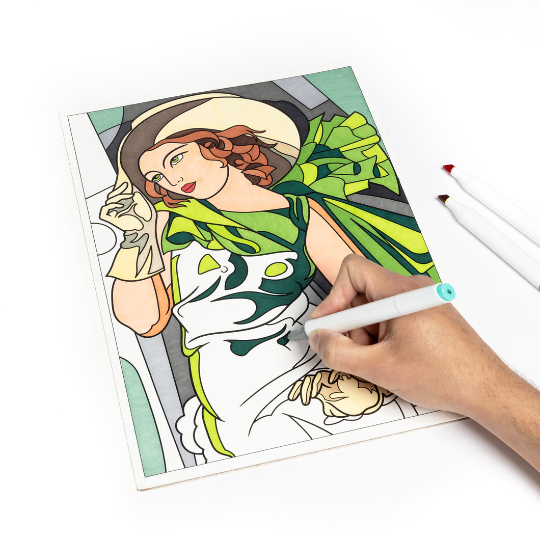 Women in Art Coloring Book