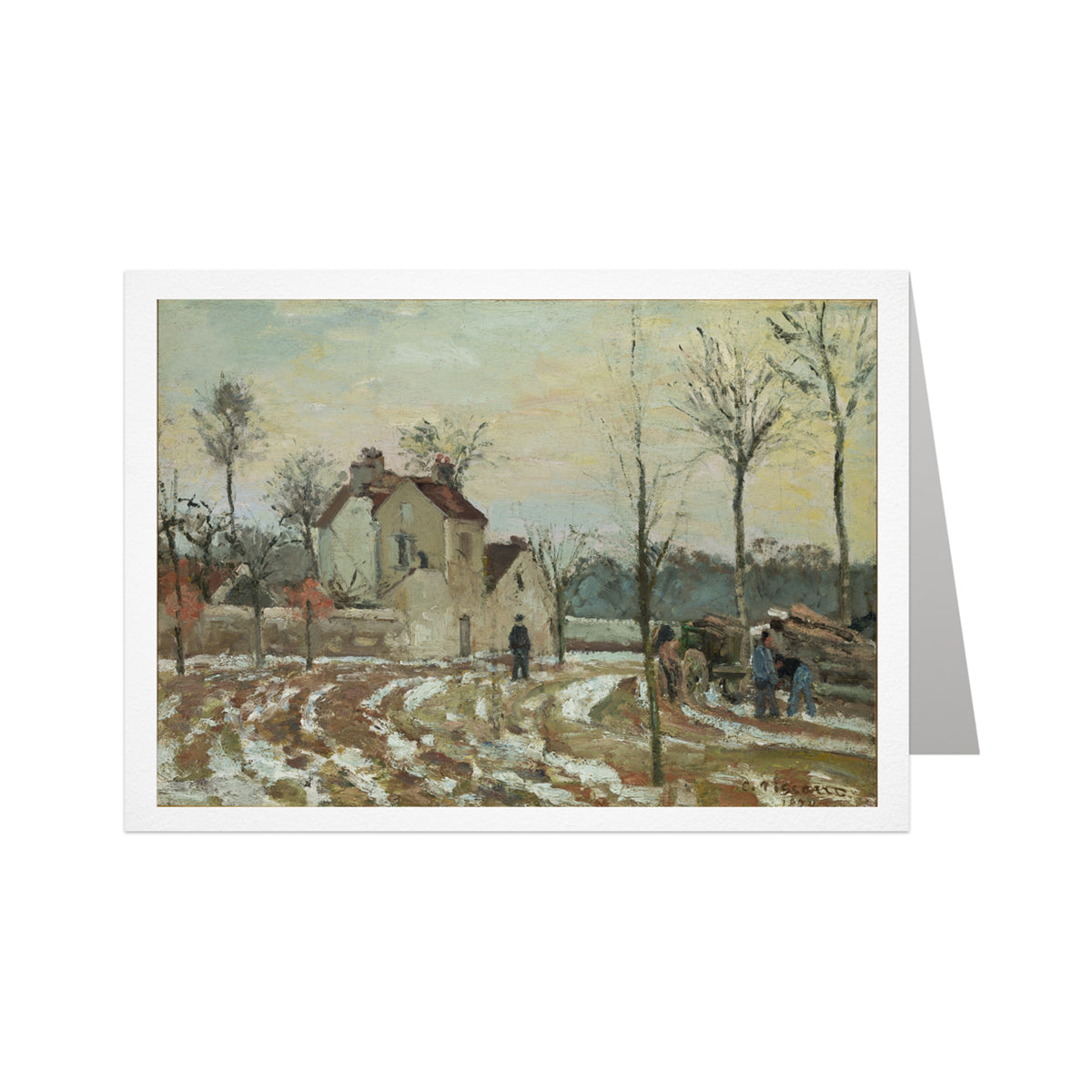 Camille Pissarro: The Thaw or The House of Monsieur Musy Notecard