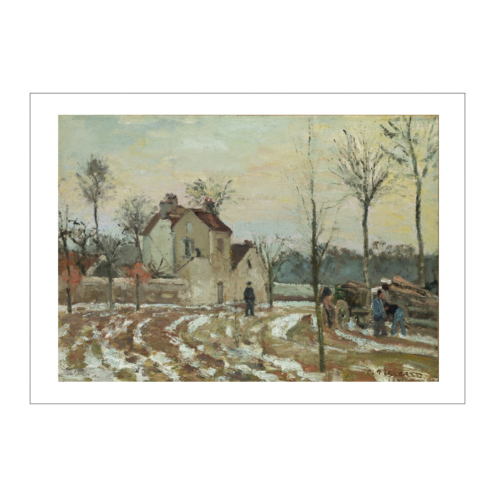 Camille Pissarro: The Thaw or The House of Monsieur Musy Postcard