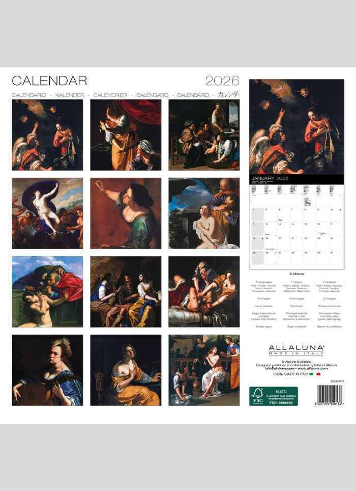 Gentileschi 2026 Wall Calendar