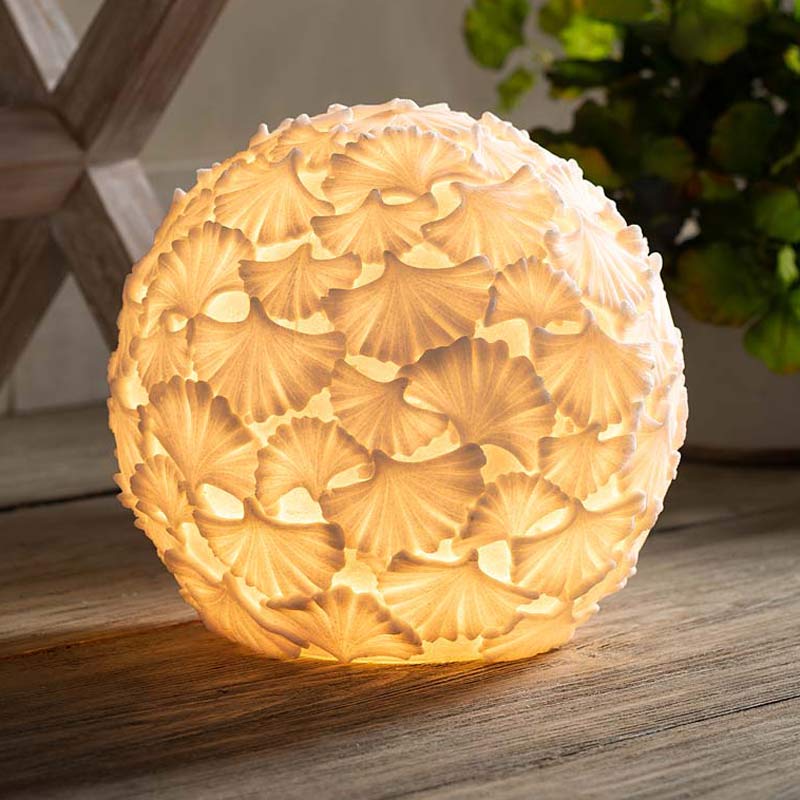 Ginkgo Ball Sandstone Lamp