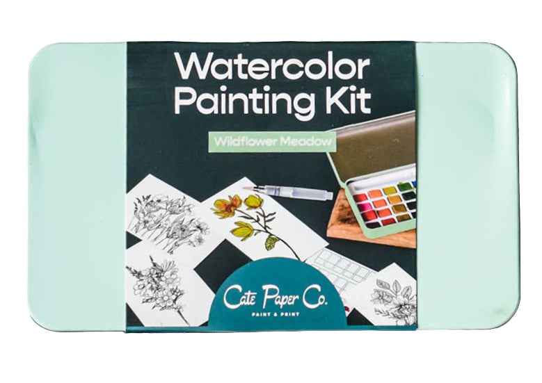 Wildflower Meadow watercolor painting kit
