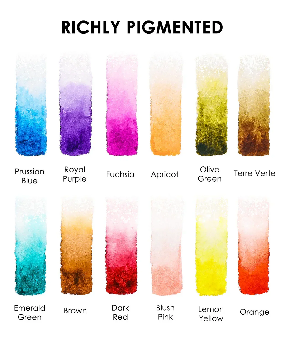 Watercolor Pocket Set of 12 with Brush - Floral Colors