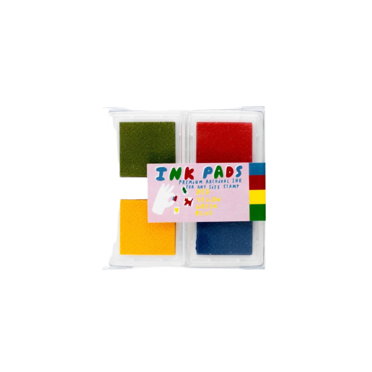 Chroma Ink Pads - Red/Yellow/Green/Blue