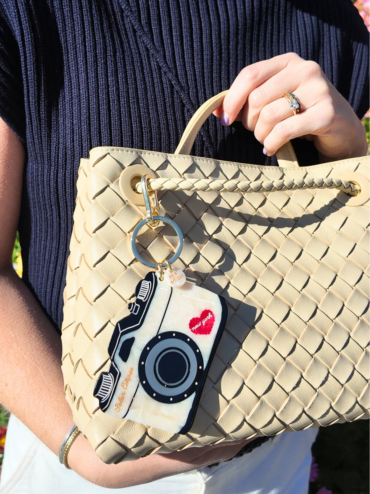 Vintage Camera Bag Charm + Keychain