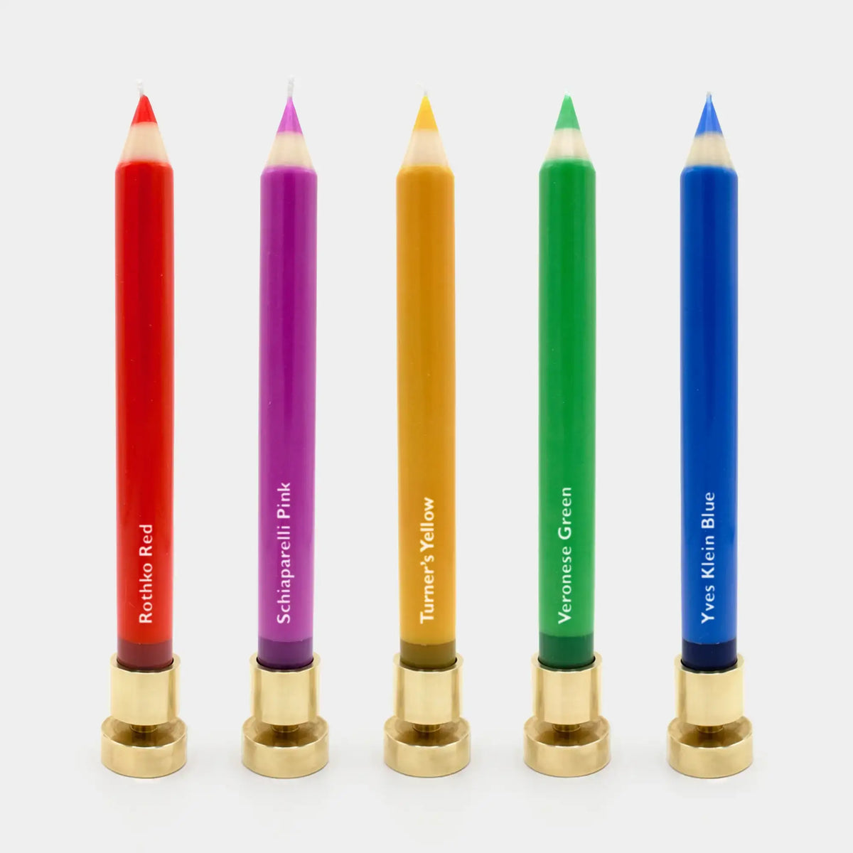 Pencil Taper Candles – Multicolor (5 pack)