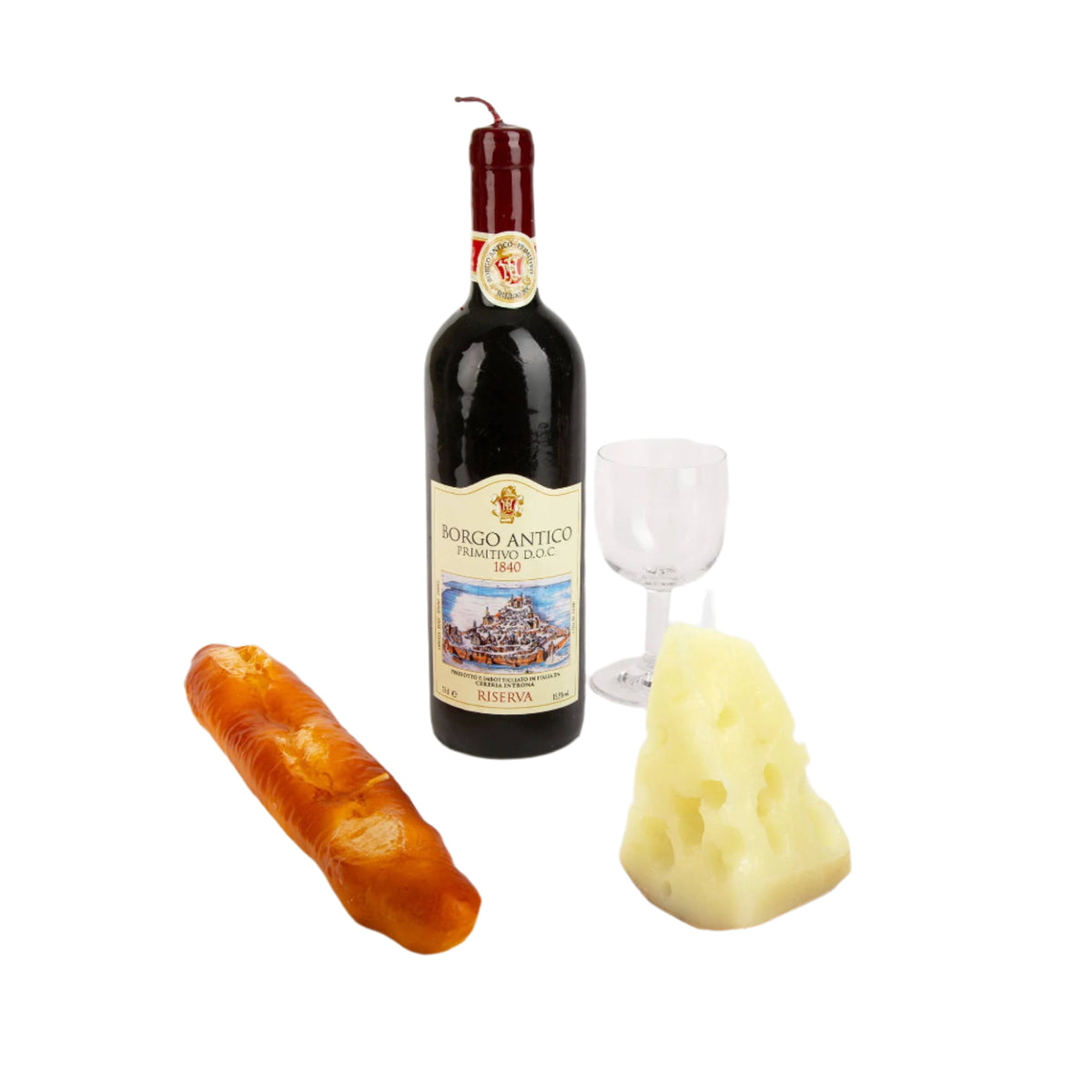 Buon Appetito Realistic Full Size Wine Bottle Candle