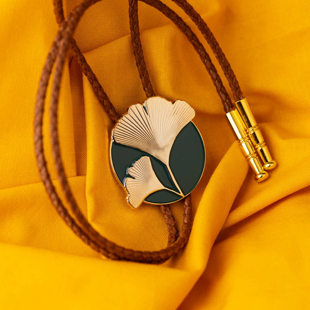 Ginkgo Bolo Tie