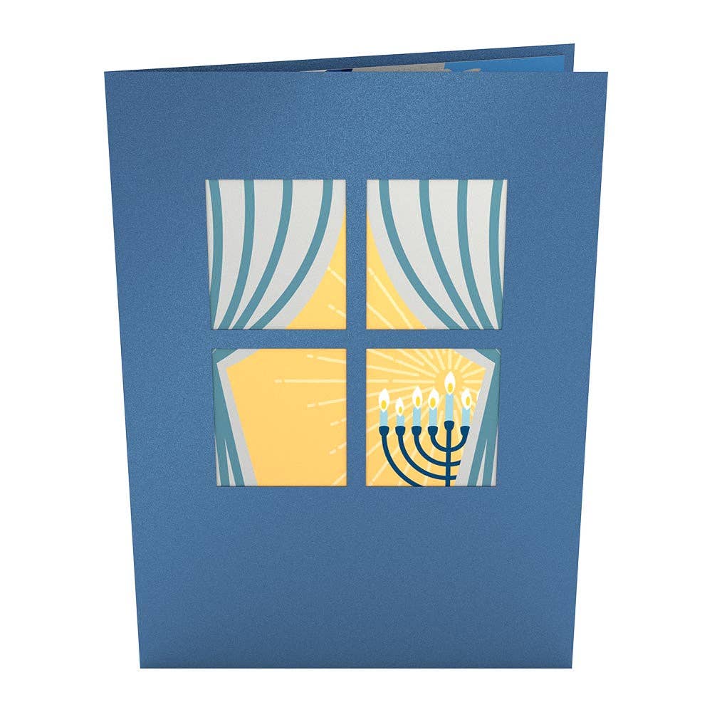 Menorah Lights Pop-Up Cards