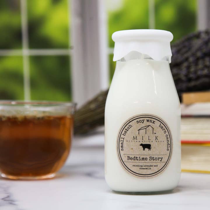 Milk Bottle Candles