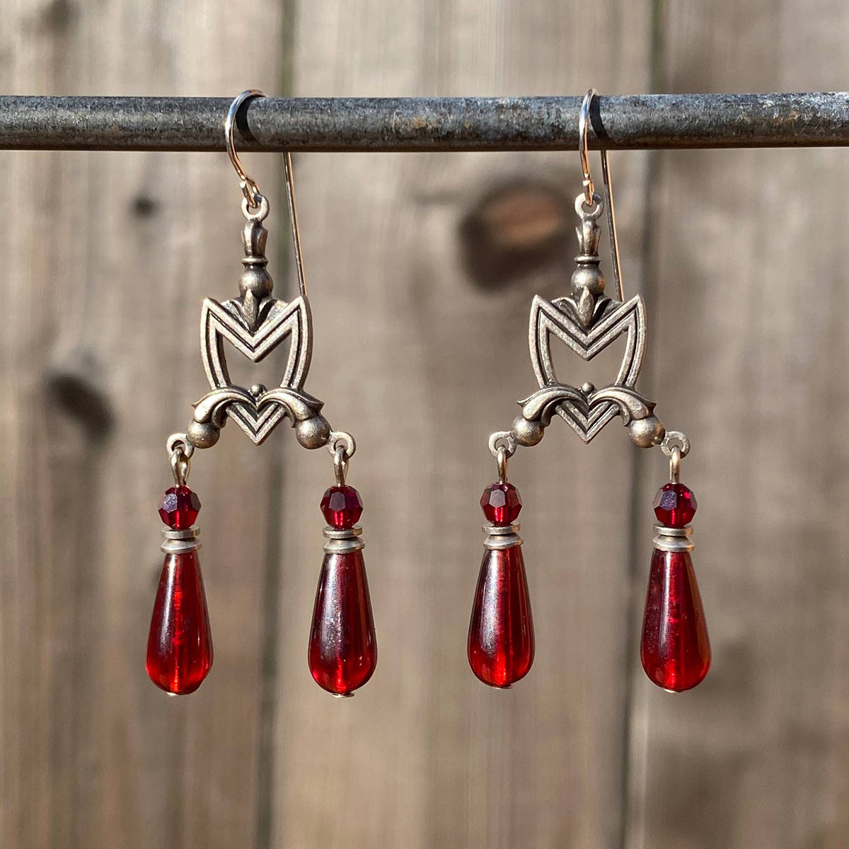 Crystal Balance Glass Earrings