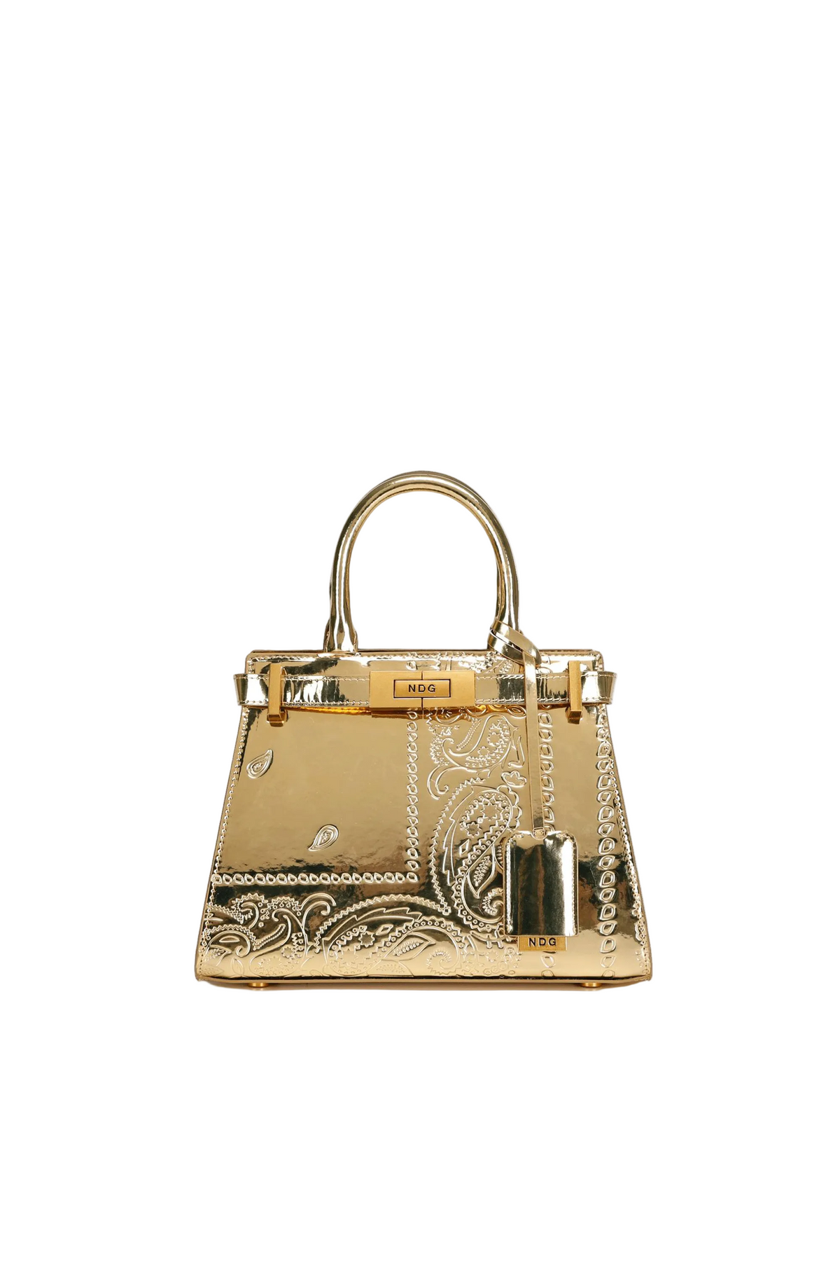Jeanne 250MM Gold Paisley Handbag