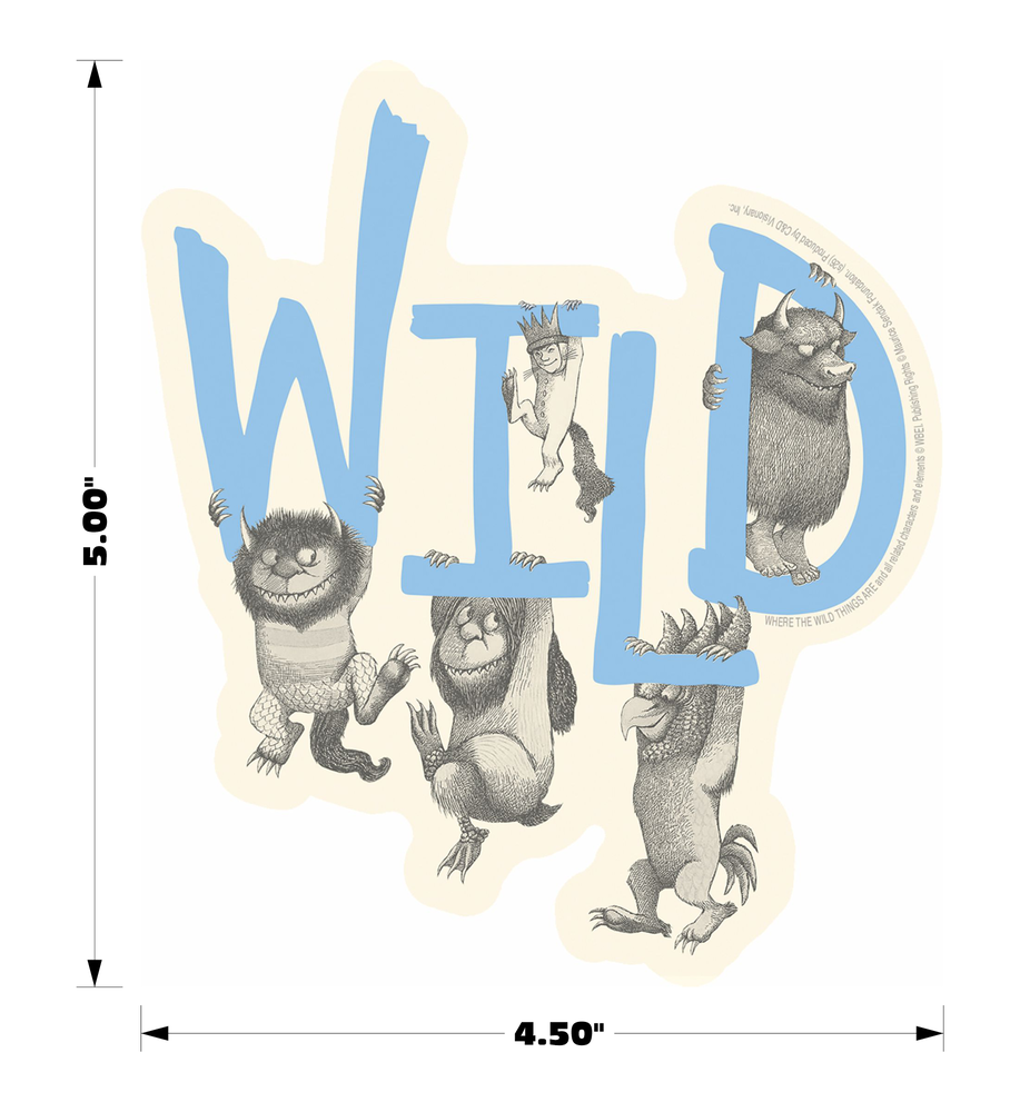 Sticker - Where The WILD Things Are Sendak Kids Adventure