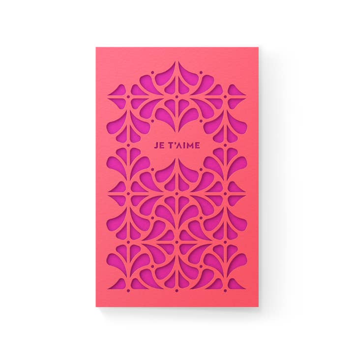 Fuschia Garden Layered Card (mini)