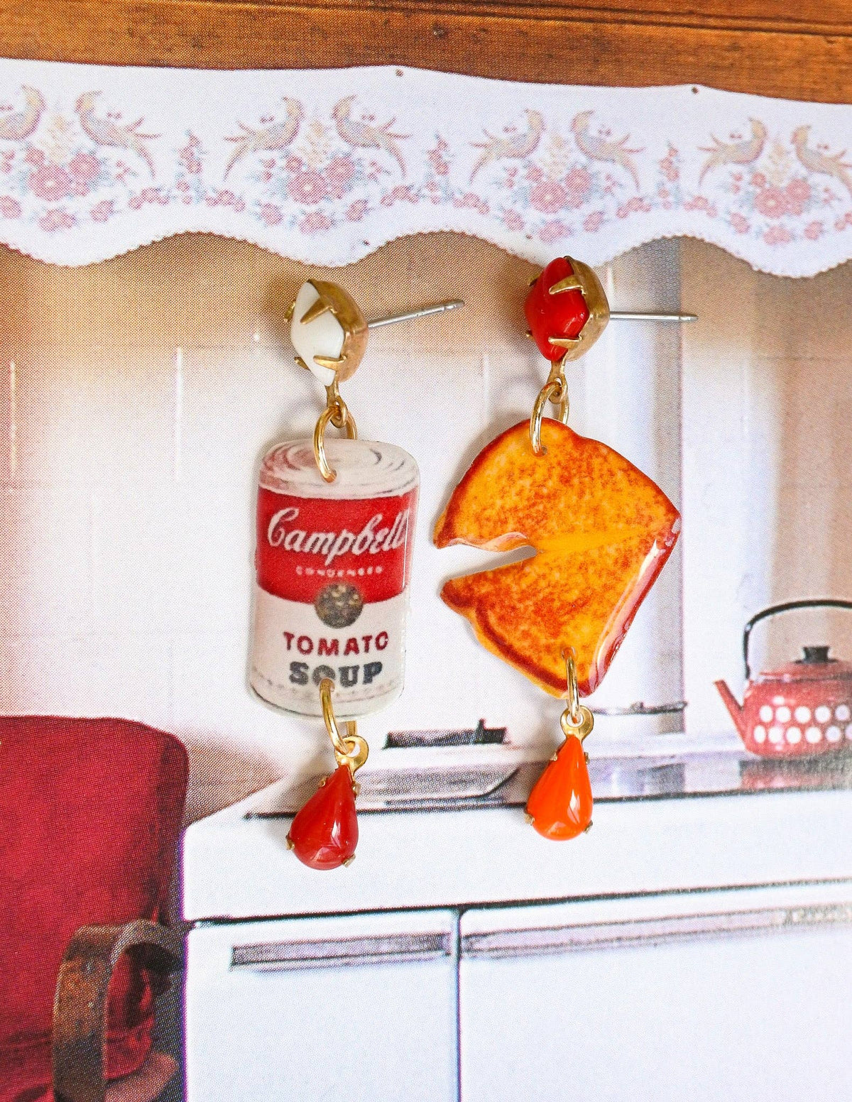 Grilled Cheese & Tomato Soup Earrings