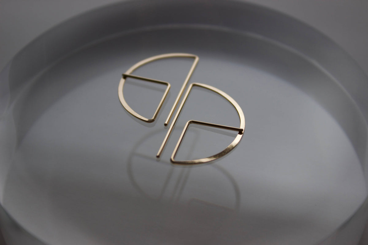 Sm. Round Profile Earrings