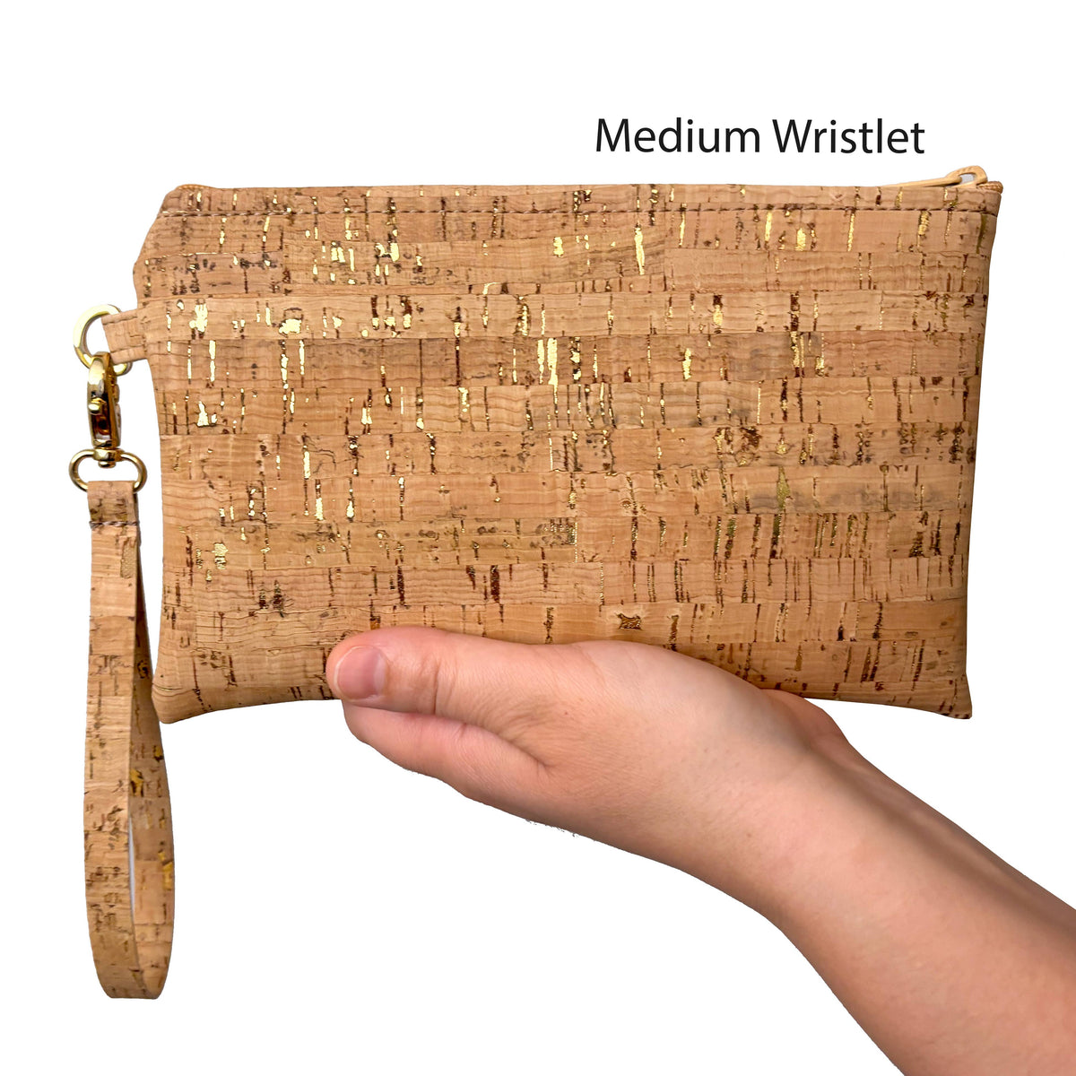 Simple Wristlet | Medium | Die Cut Mandala Cork