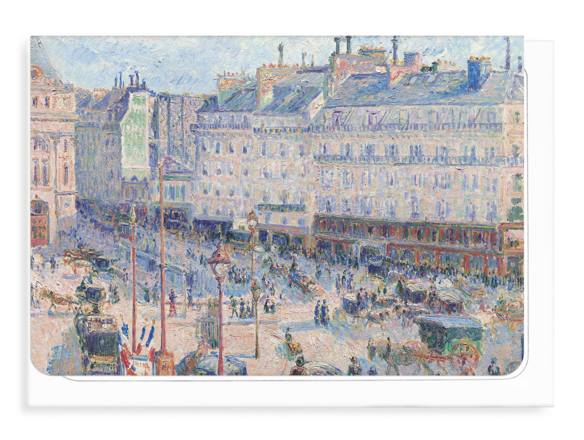 THE PLACE DU HAVRE, PARIS (1893): Painting Greeting Card
