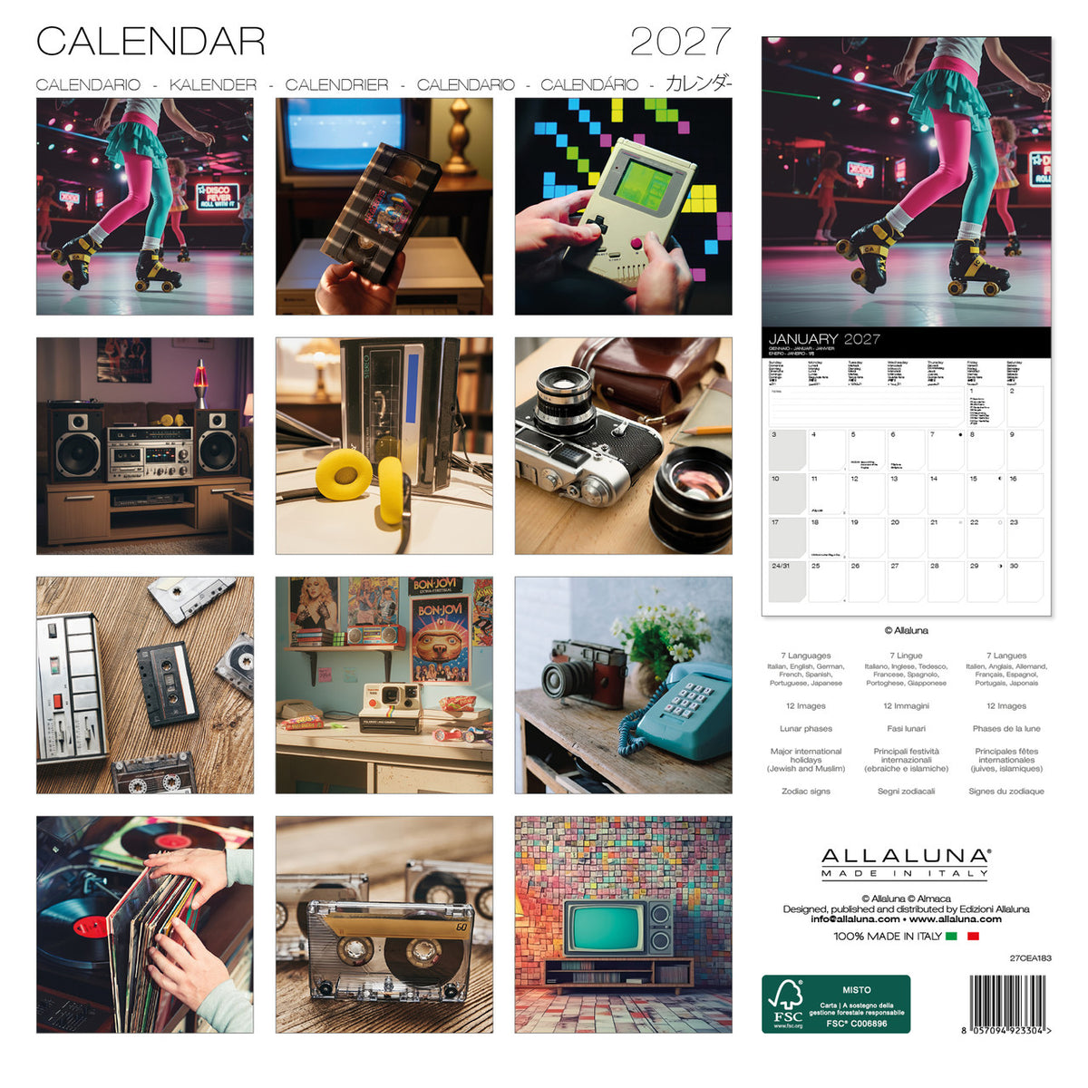 The 80's 2027 Wall Calendar