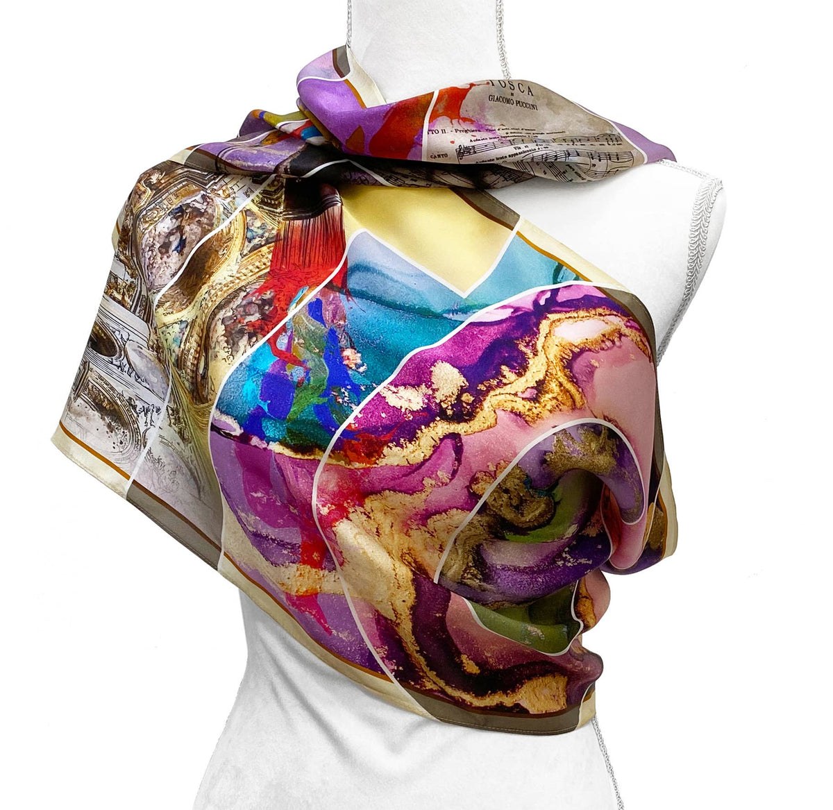 Tosca Oblong Silk Scarf