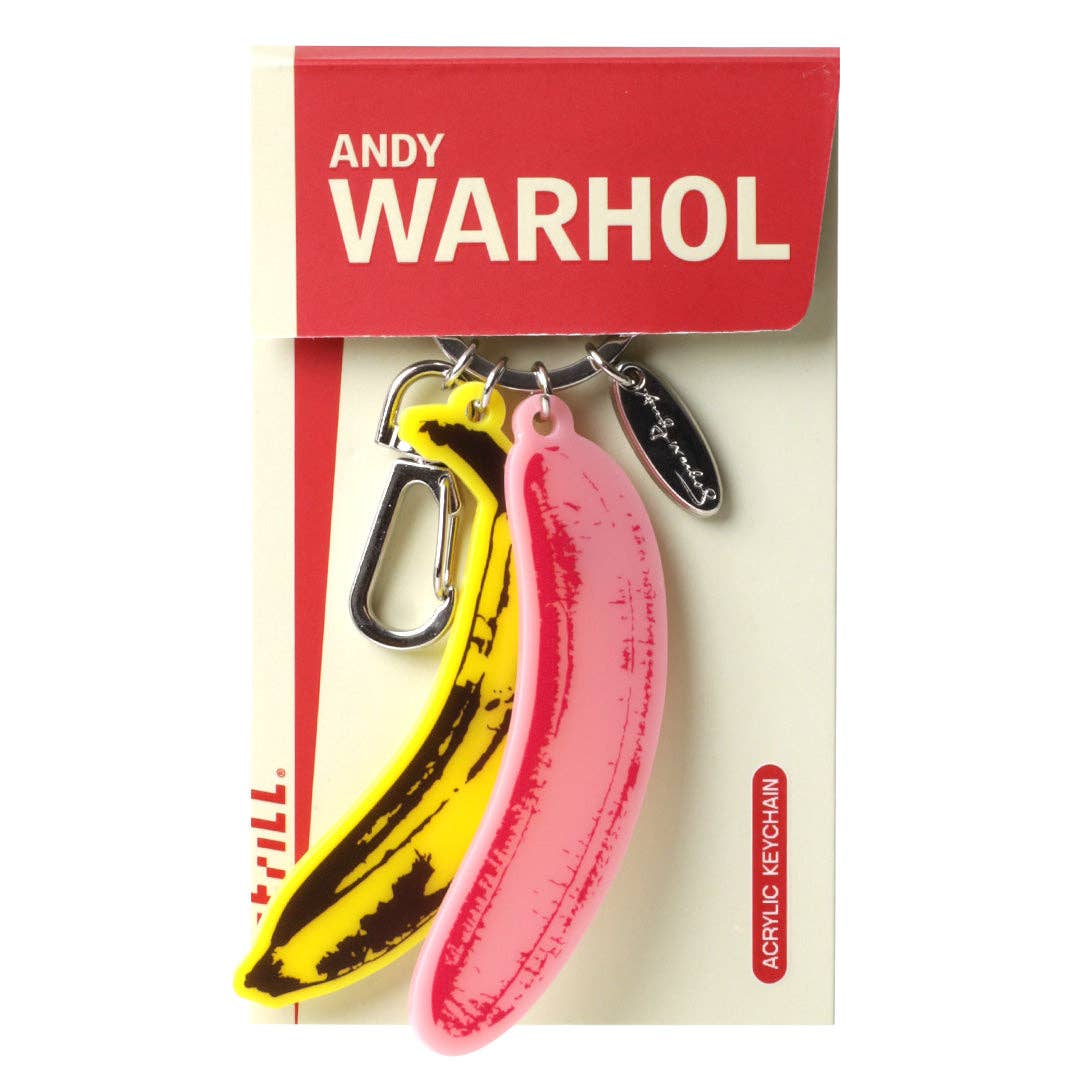 Warhol Bananas Acrylic Keyclip