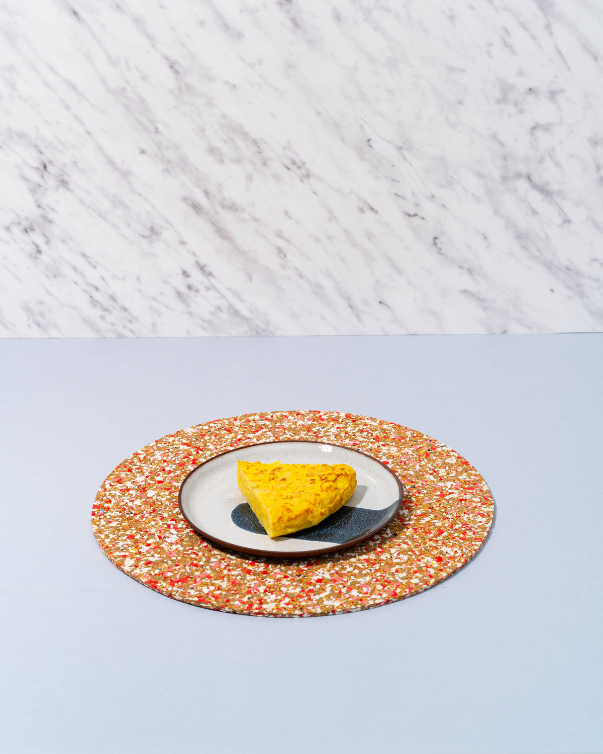 Speckled Cork Placemat - Blue