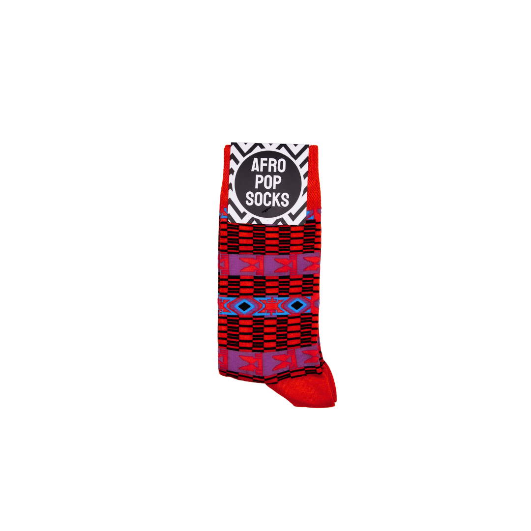 Tribal Red Socks