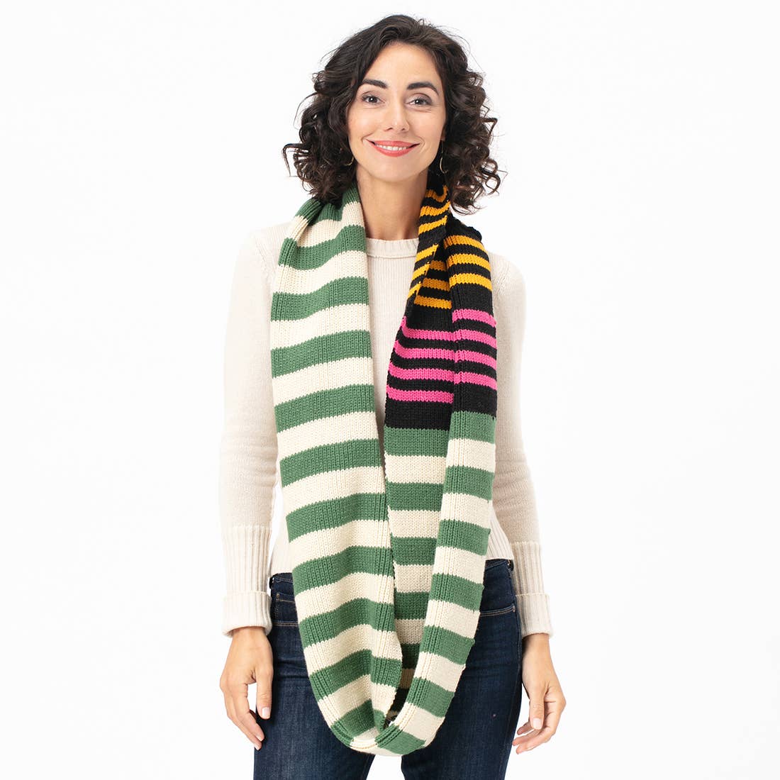 Canterbury Black Knit Infinity Scarf