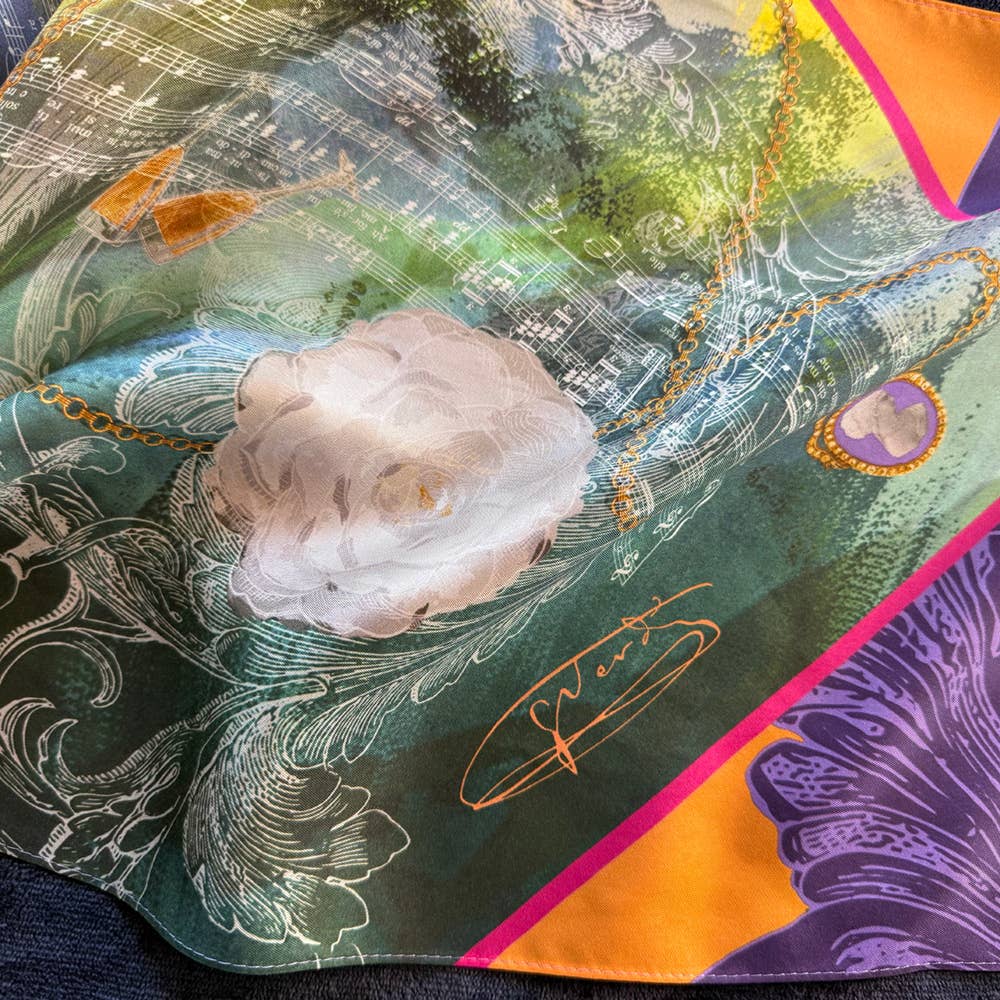 La Traviata Oblong Silk Scarf
