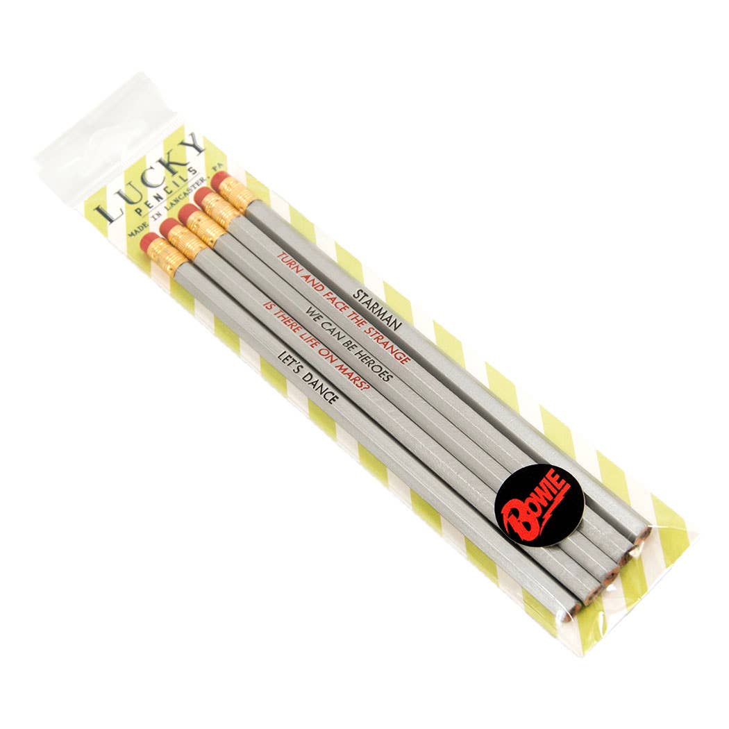 David Bowie Lyrics Pencil Pack