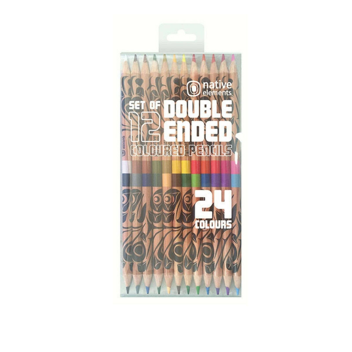 Duo Color Pencils With Contemporary Indigenous Art
