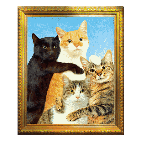 Kitty Family Die-Cut Sticker