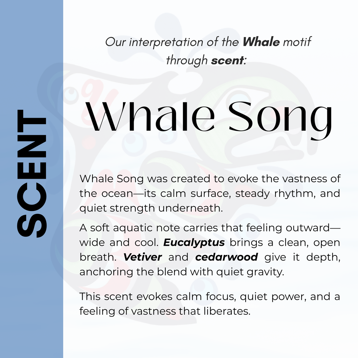Indigenous Art Essential Oil Candle |  Whale