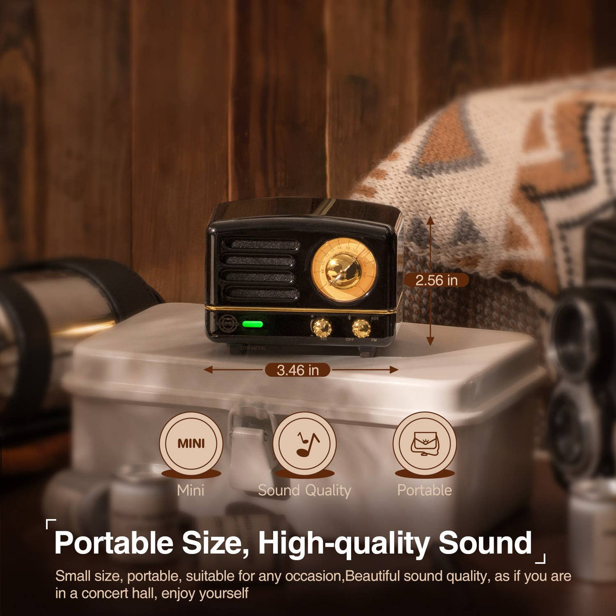 Wireless FM Radio Bluetooth Speaker