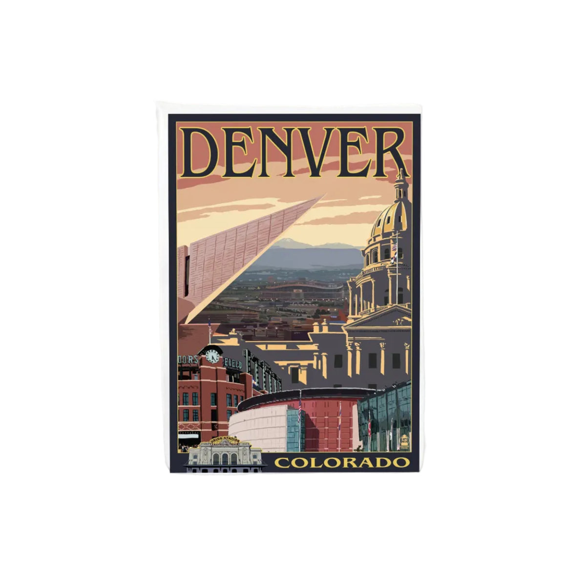 Denver, Colorado, Skyline View Magnet