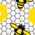 Bees on Honeycomb