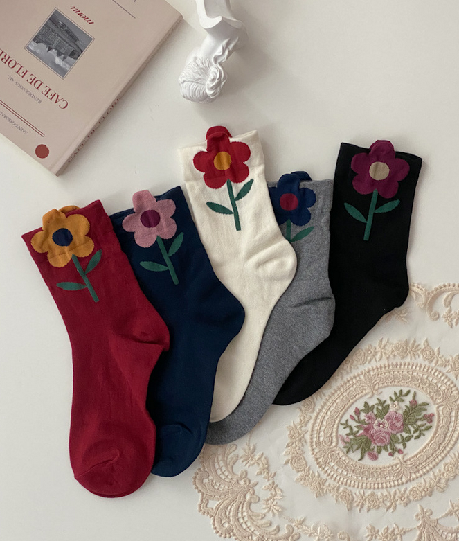 Women&#39;s Floral Design Socks