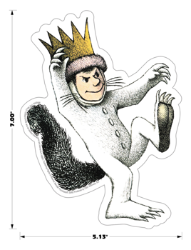 Sticker - Where The Wild Things Are Max Kids Book Cartoon