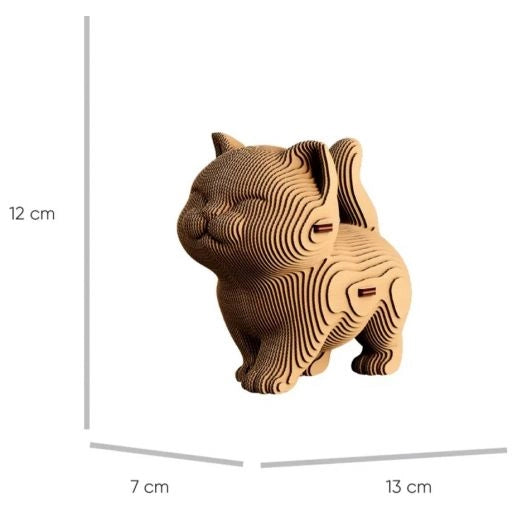 Walking Kitten Cardboard Puzzle